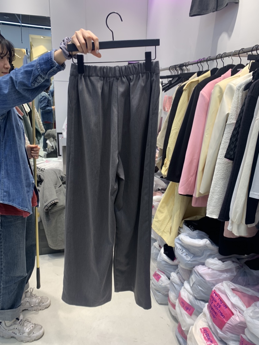 SINGLE LADY韓國直郵女裝新品真品職業休閑熱賣24春夏休閑褲WASHBLUE休閑褲