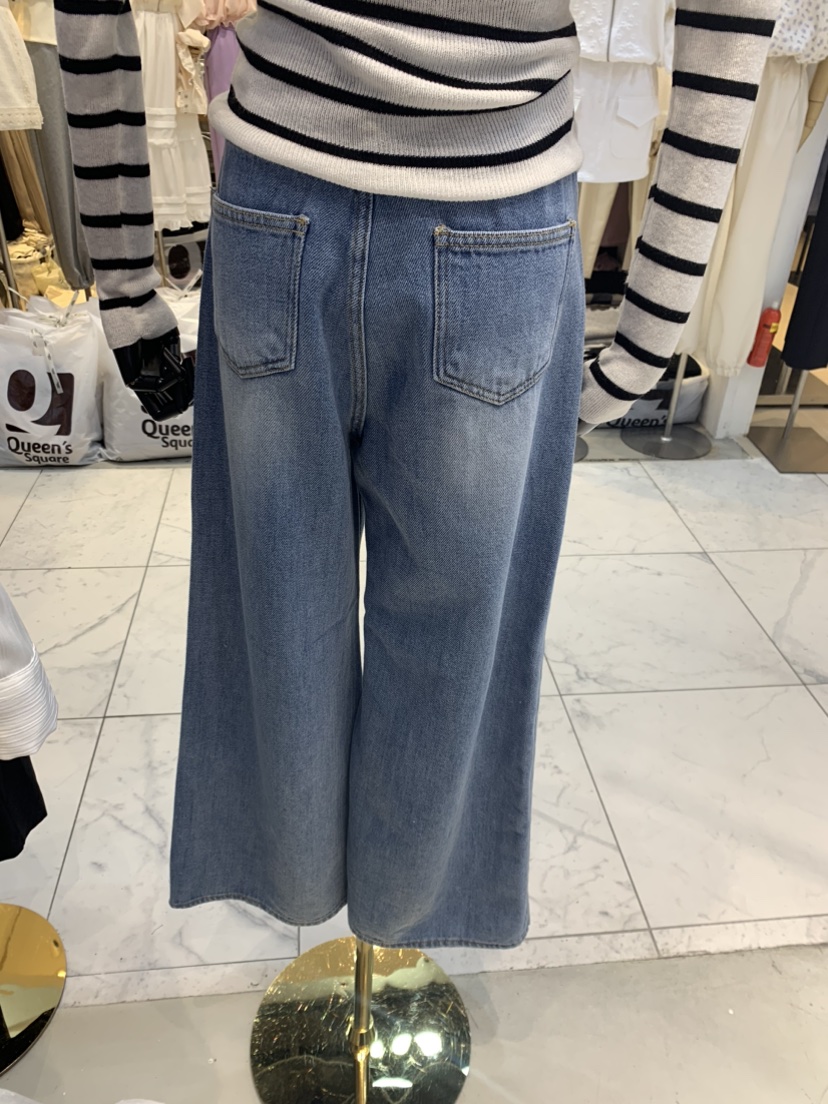 SINGLE LADY韓國直郵東大門代購女裝新款時尚牛仔褲牛仔布WASHBLUE牛仔褲