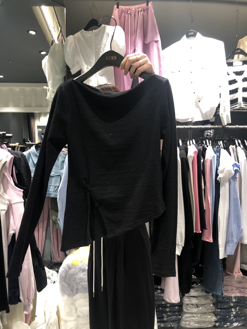 STAR-L韓國直郵女裝新款休閑熱賣真品職業人氣24春夏長袖T恤STAR-L長袖T恤圖色3