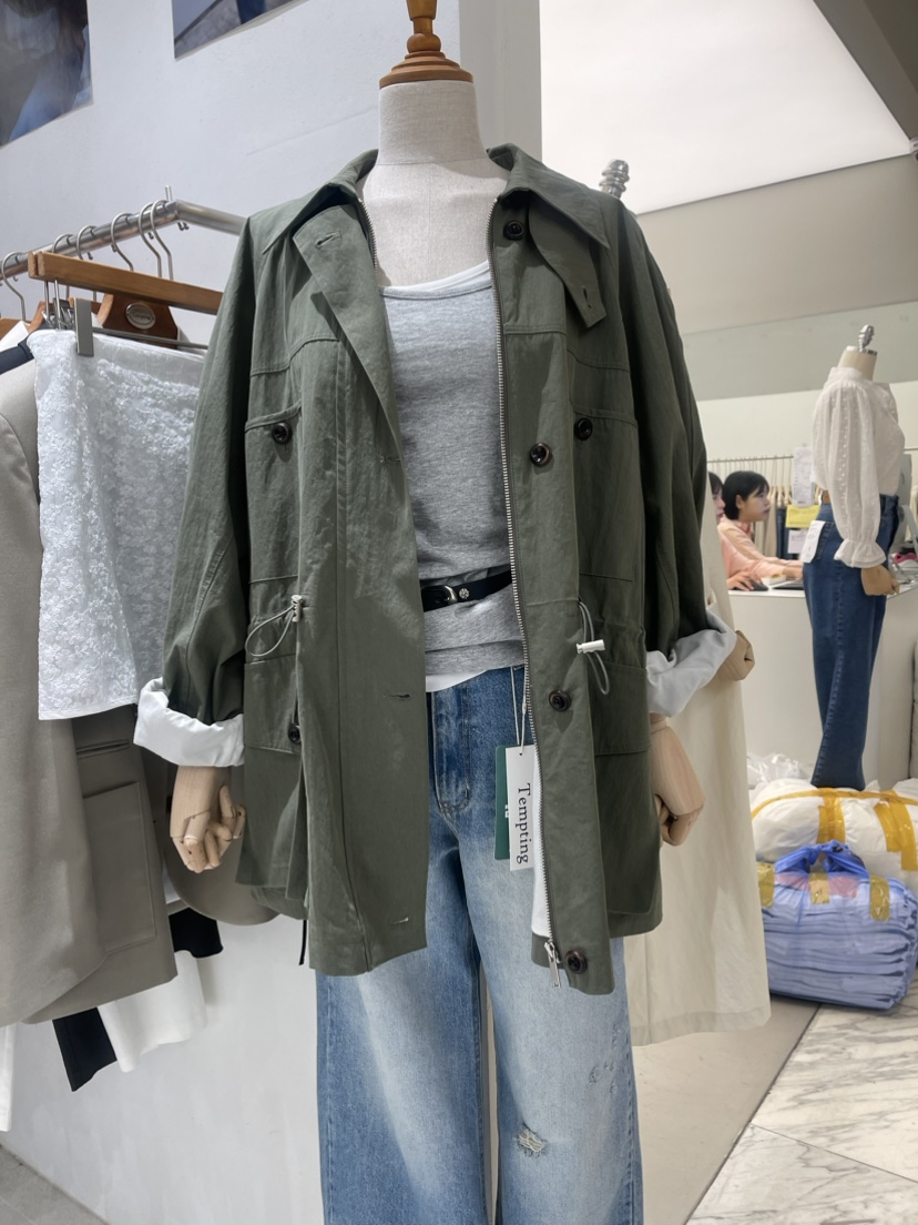 Tempting韓國直郵東大門代購女裝新款人氣時尚推薦24春夏夾克TEMPTING夾克圖色1