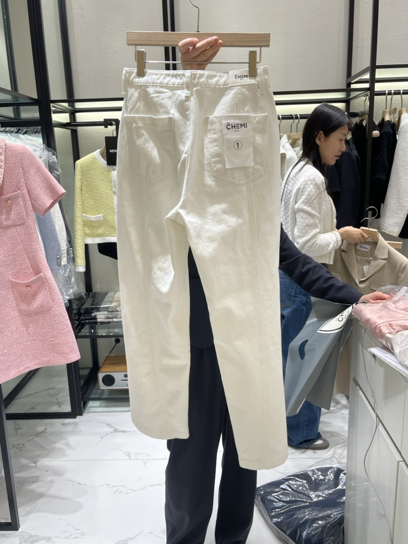 THE CHEMI韓國直郵女裝新品真品推薦24春夏職業熱賣休閑褲WATER/RIVER休閑褲