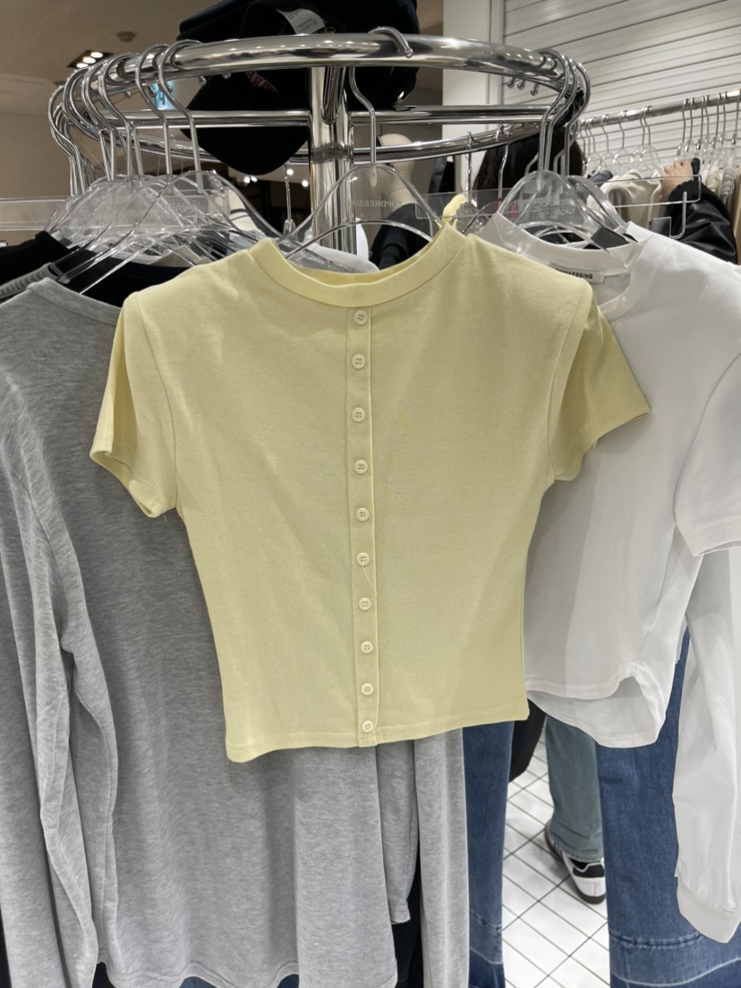 TOPDRESSING韓國直郵東大門實拍女裝新品人氣時尚休閑職業T恤THE BRUNCHT恤