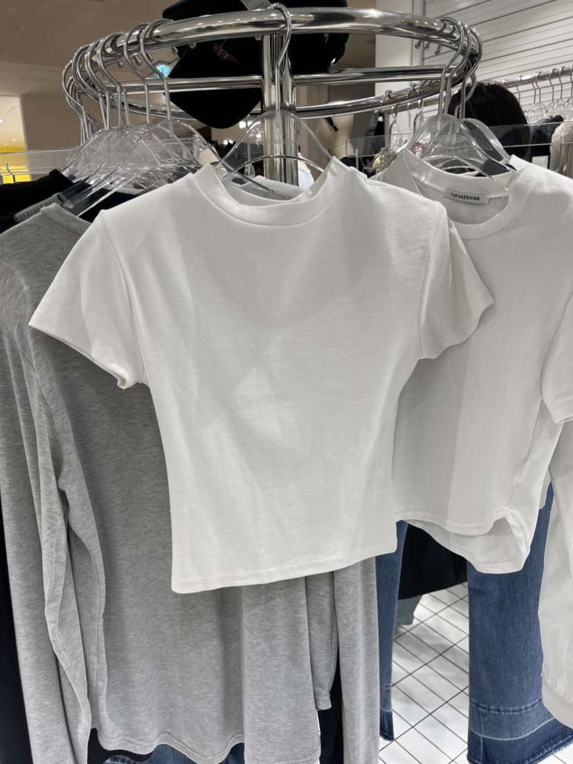 TOPDRESSING韓國直郵東大門實拍女裝新品人氣時尚休閑職業T恤THE BRUNCHT恤圖色2