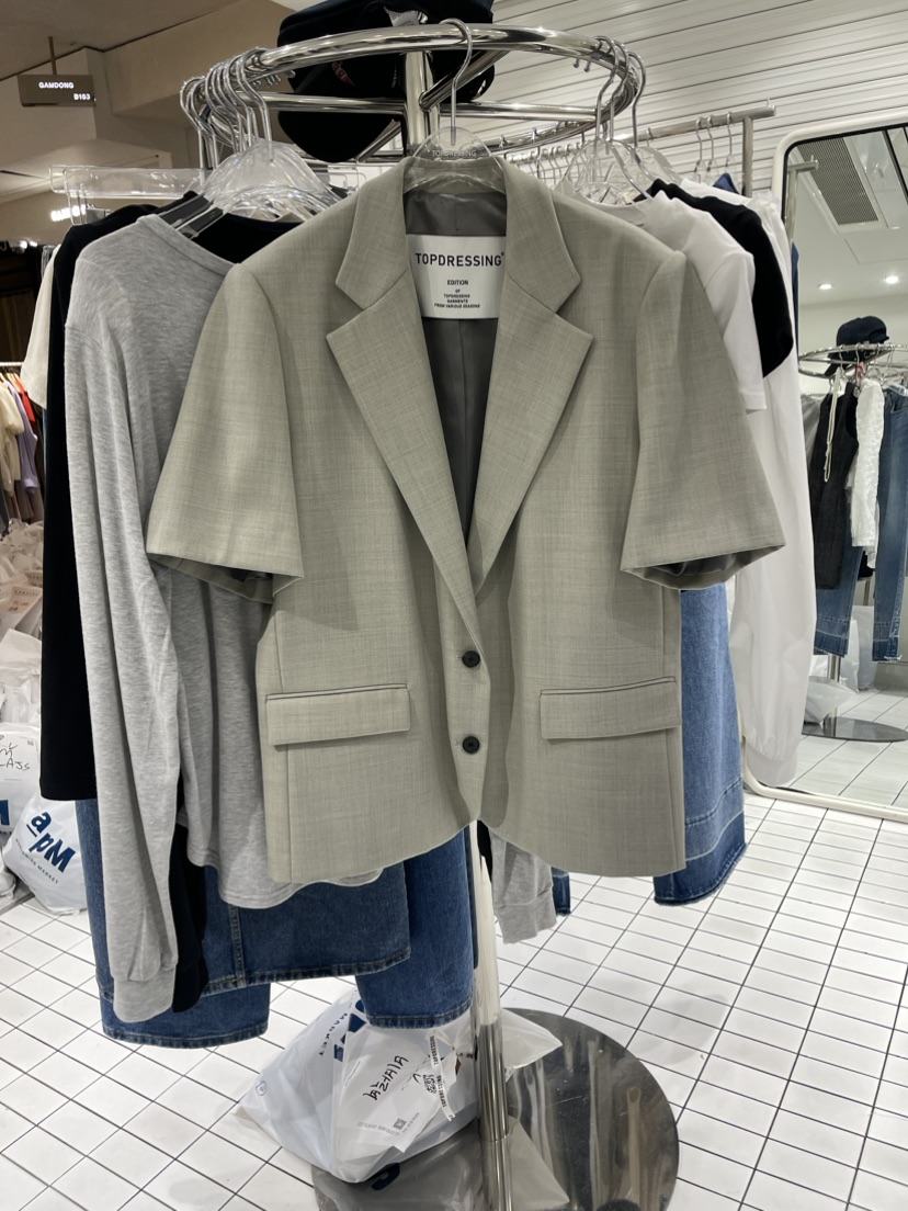 TOPDRESSING韓國直郵東大門代購女裝新款職業休閑24春夏夾克THE BRUNCH夾克