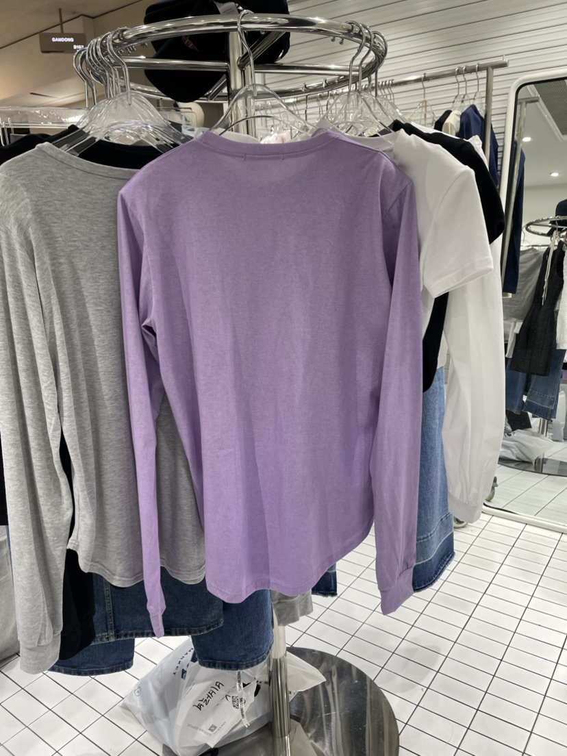 TOPDRESSING韓國直郵女裝新品人氣時尚熱賣推薦休閑長袖T恤THE BRUNCH長袖T恤