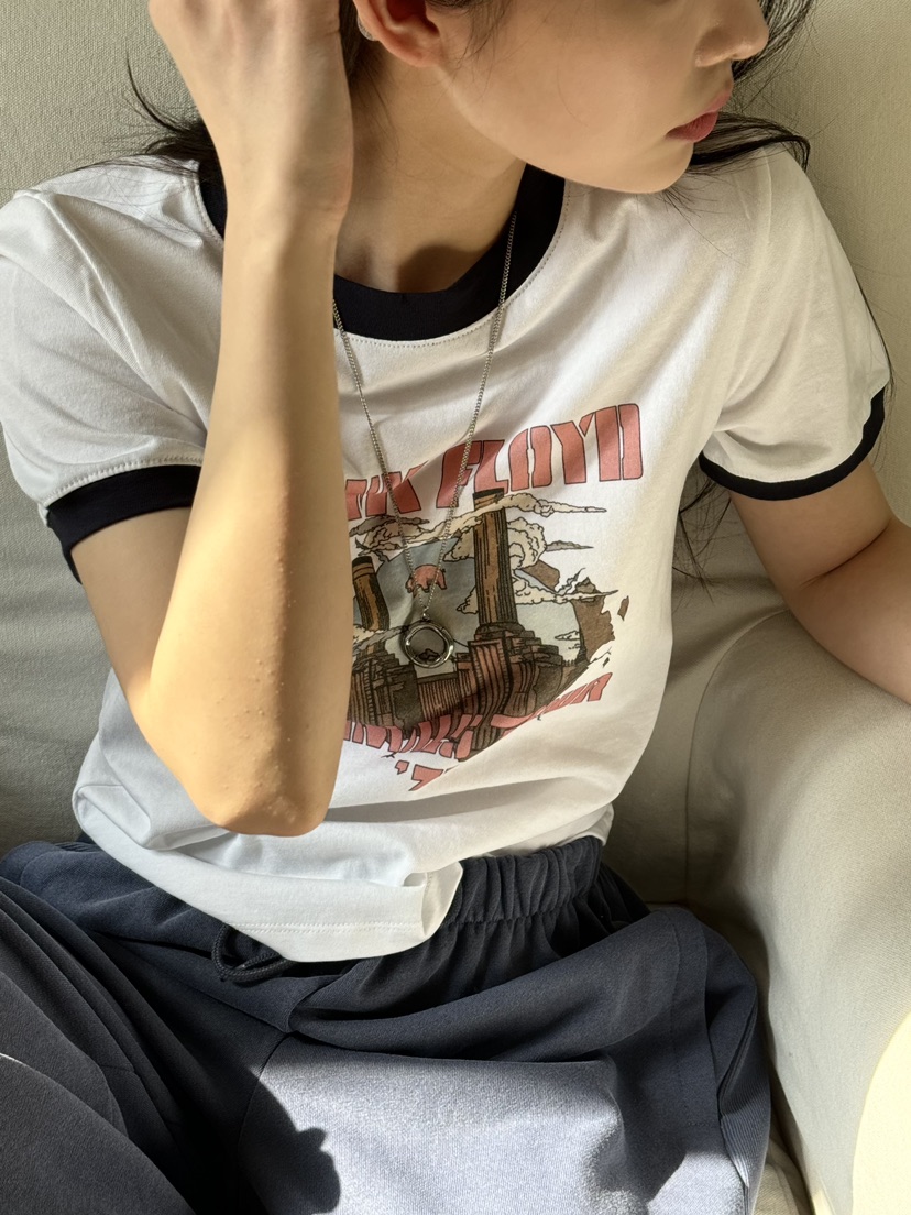 unbound韓國直郵東大門實拍女裝新款24春夏休閑推薦熱賣T恤UNBOUNDT恤
