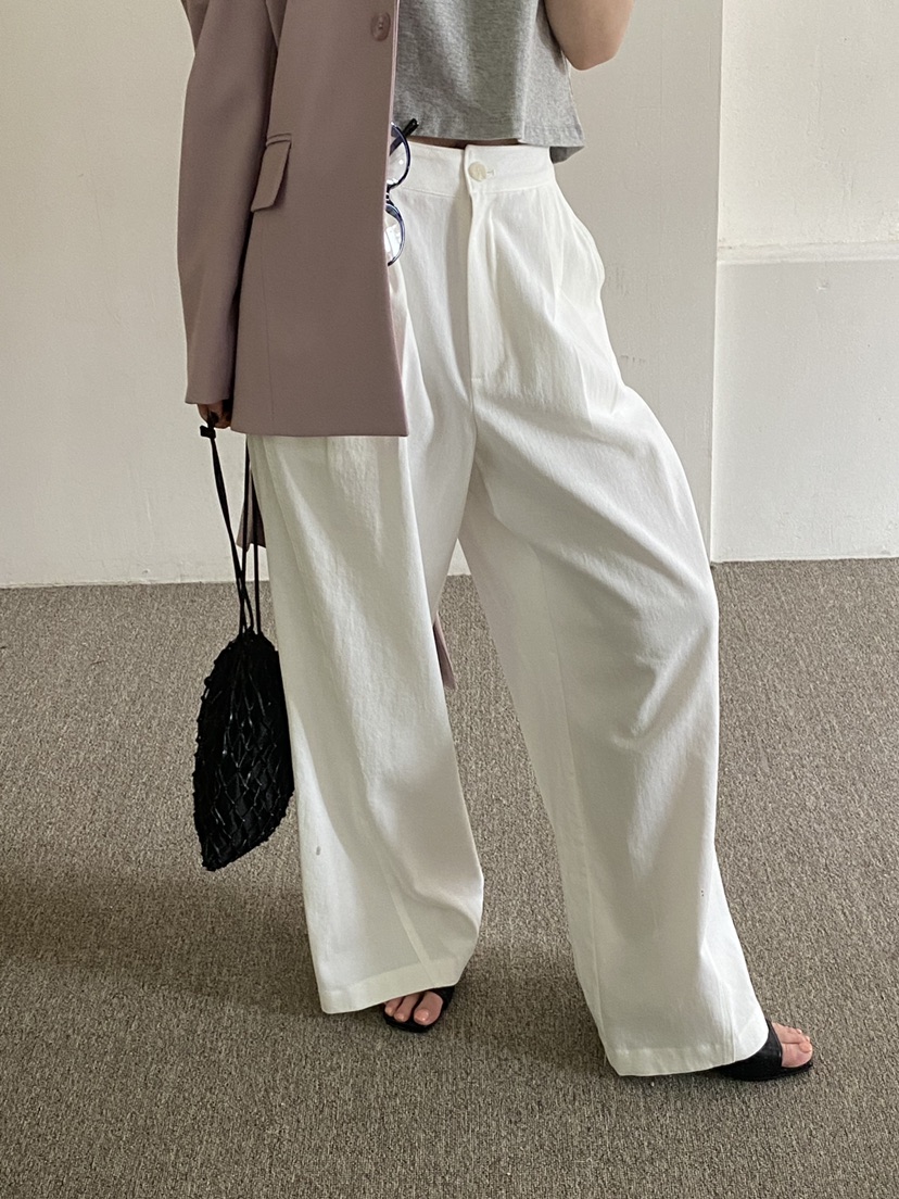 unbound韓國直郵東大門代購女裝新款熱賣24春夏真品休閑褲UNBOUND休閑褲