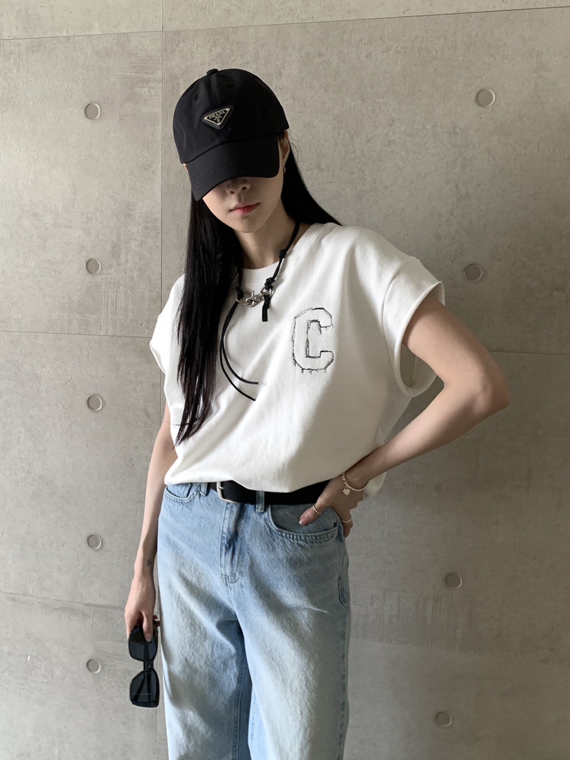 DAVICHI韓國直郵女裝新款職業休閑時尚推薦真品24春夏T恤DAVICHIT恤