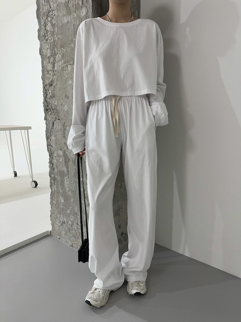 OUPPT韓國直郵東大門代購女裝新品24春夏職業真品休閑休閑褲OUPPT休閑褲圖色2