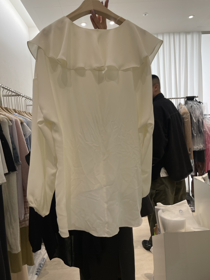 ROMAINE直郵韓國代購女裝新品24春夏推薦休閑熱賣襯衫蕾絲衫ADDE襯衫/蕾絲衫