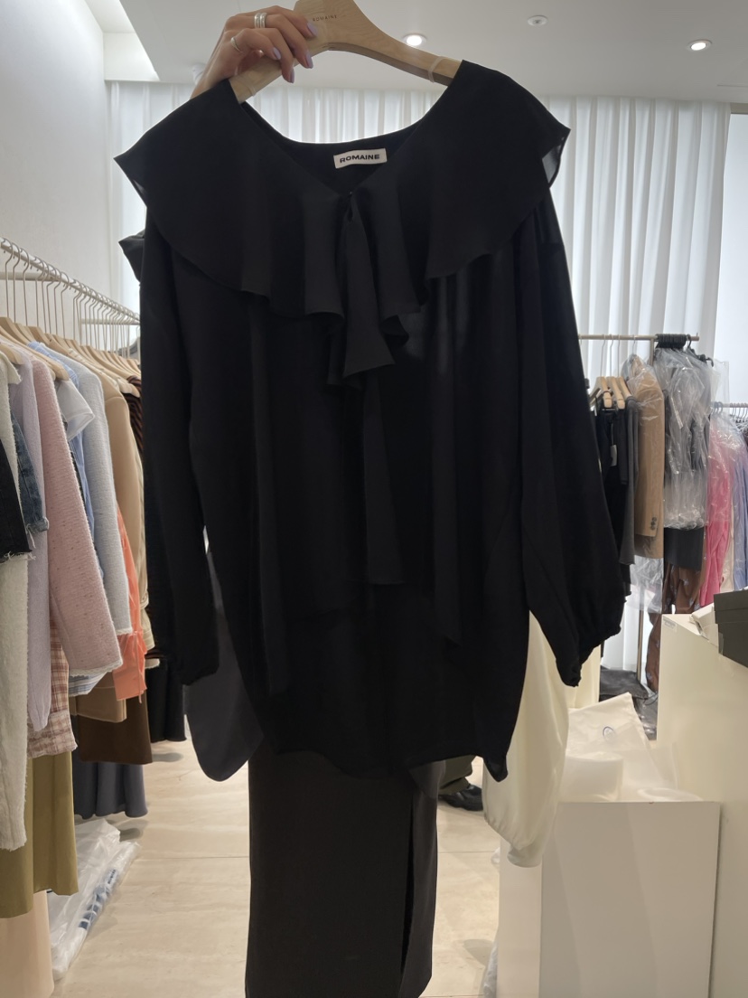 ROMAINE直郵韓國代購女裝新品24春夏推薦休閑熱賣襯衫蕾絲衫ADDE襯衫/蕾絲衫圖色2