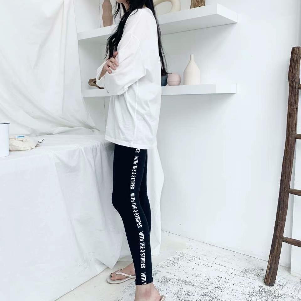 THESMILE直郵韓國代購女裝新品24春夏休閑職業打底褲鯊魚褲THESMILE打底褲/鯊魚褲