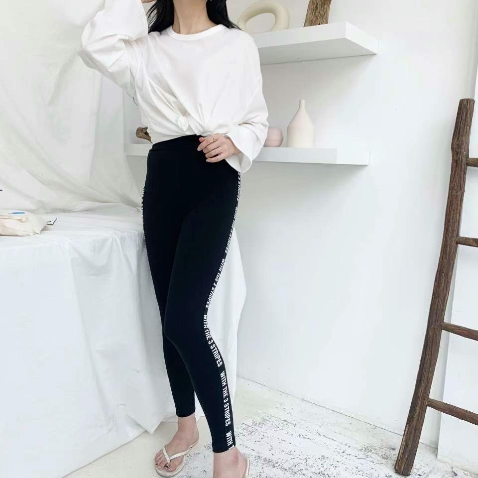 THESMILE直郵韓國代購女裝新品24春夏休閑職業打底褲鯊魚褲THESMILE打底褲/鯊魚褲