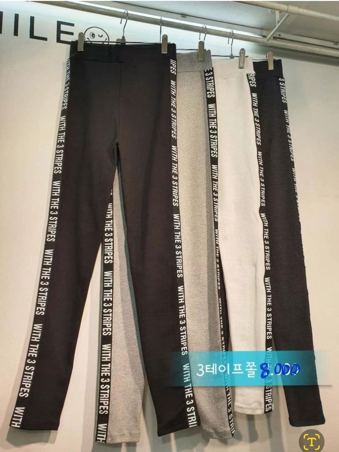 THESMILE直郵韓國代購女裝新品24春夏休閑職業打底褲鯊魚褲THESMILE打底褲/鯊魚褲圖色4左四色