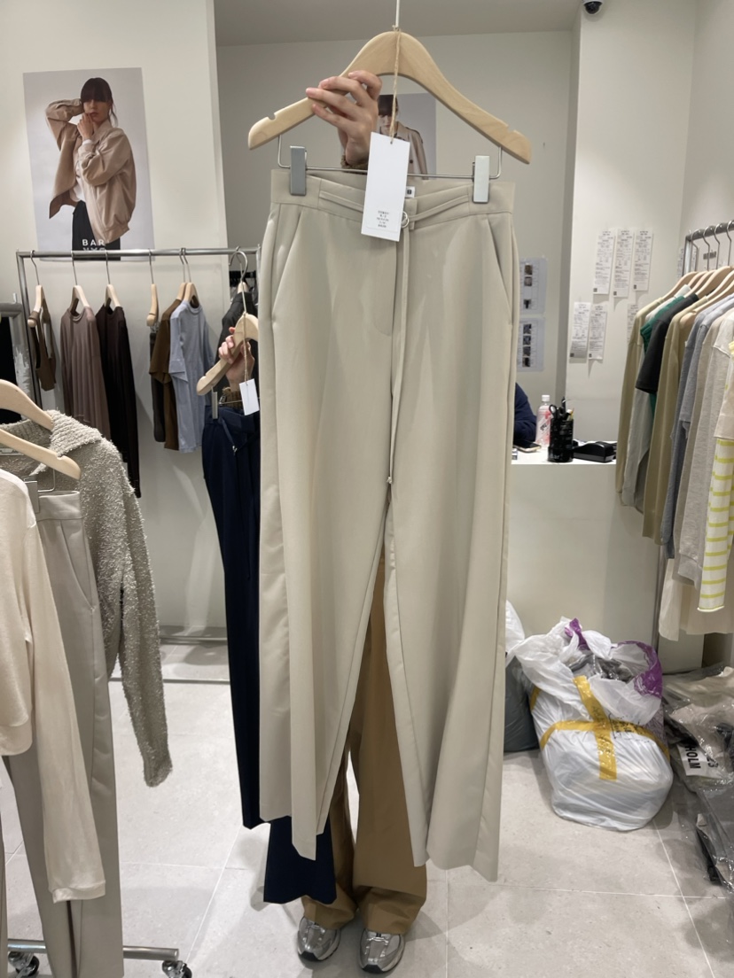 WATERBAR韓國直郵東大門實拍女裝新款24春夏休閑休閑褲腰帶RIBBON休閑褲