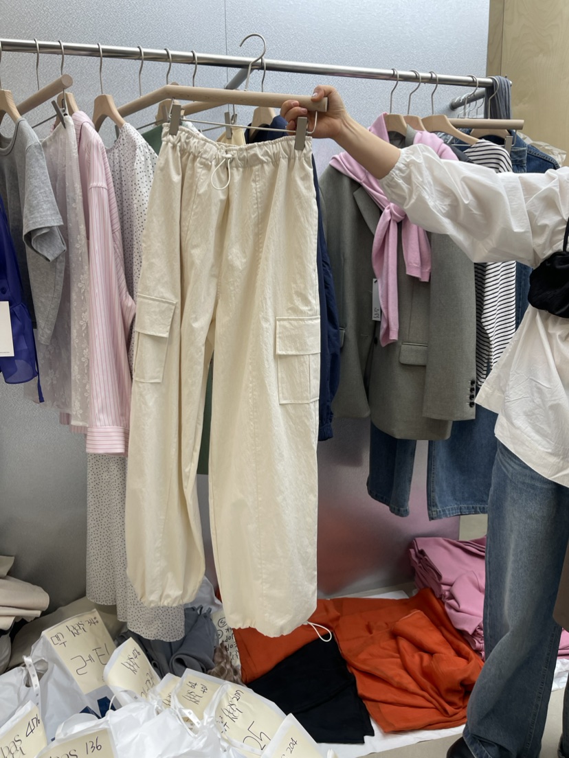 BASKET直郵韓國代購女裝新品時尚職業人氣真品推薦24春夏休閑褲BASKET休閑褲