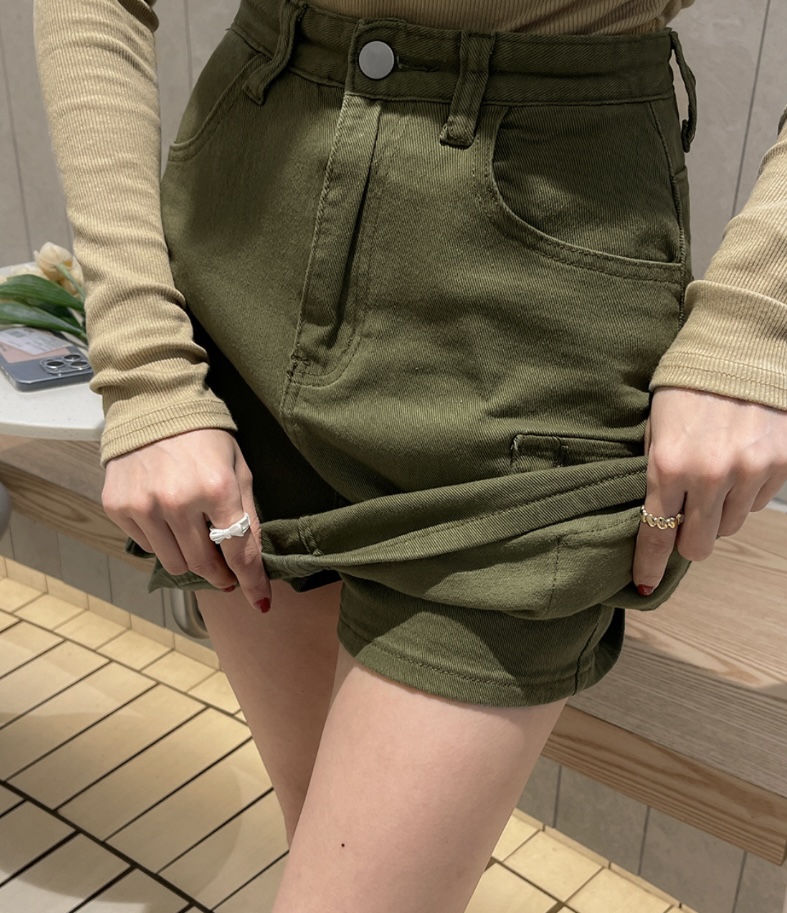 LEA/ASHER-J直郵韓國代購女裝新款推薦熱賣人氣真品裙褲口袋이향裙褲