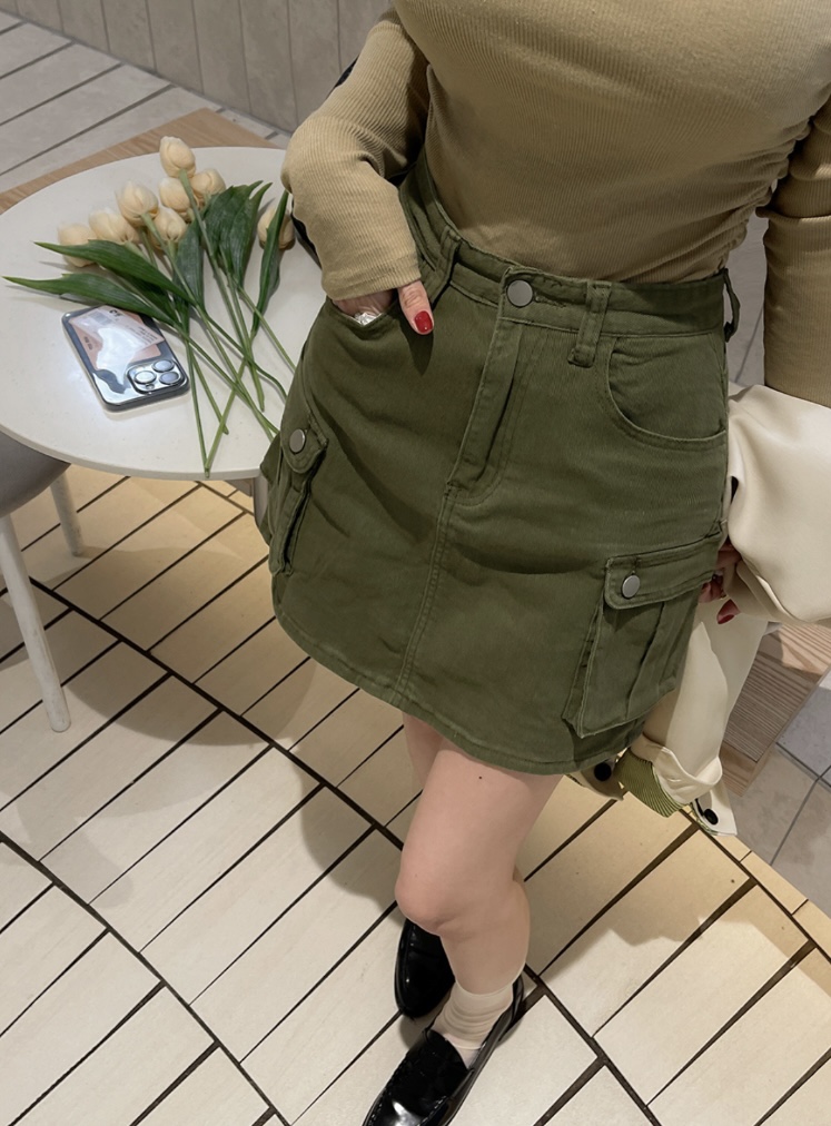 LEA/ASHER-J直郵韓國代購女裝新款推薦熱賣人氣真品裙褲口袋이향裙褲