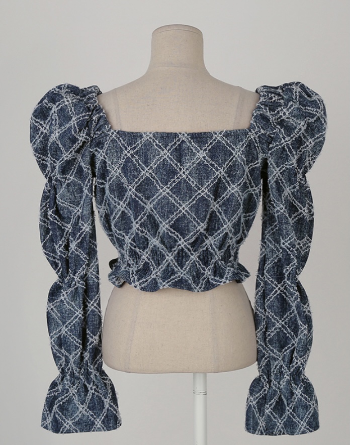 LEA/ASHER-J直郵韓國代購女裝新品休閑24春夏襯衫蕾絲衫이향襯衫/蕾絲衫