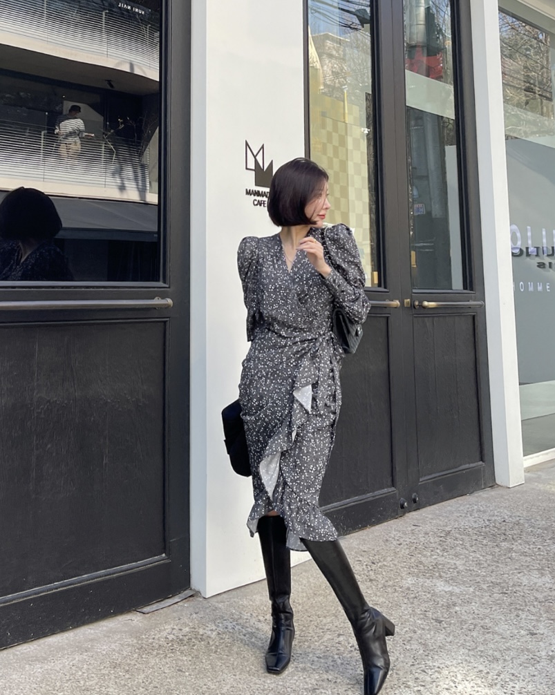 LEA/ASHER-J韓國直郵東大門代購女裝新品人氣推薦職業連衣裙이향連衣裙