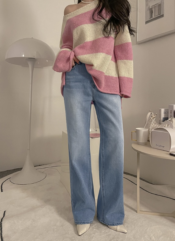 LEA/ASHER-J韓國直郵東大門代購女裝新款時尚真品推薦牛仔褲이향牛仔褲