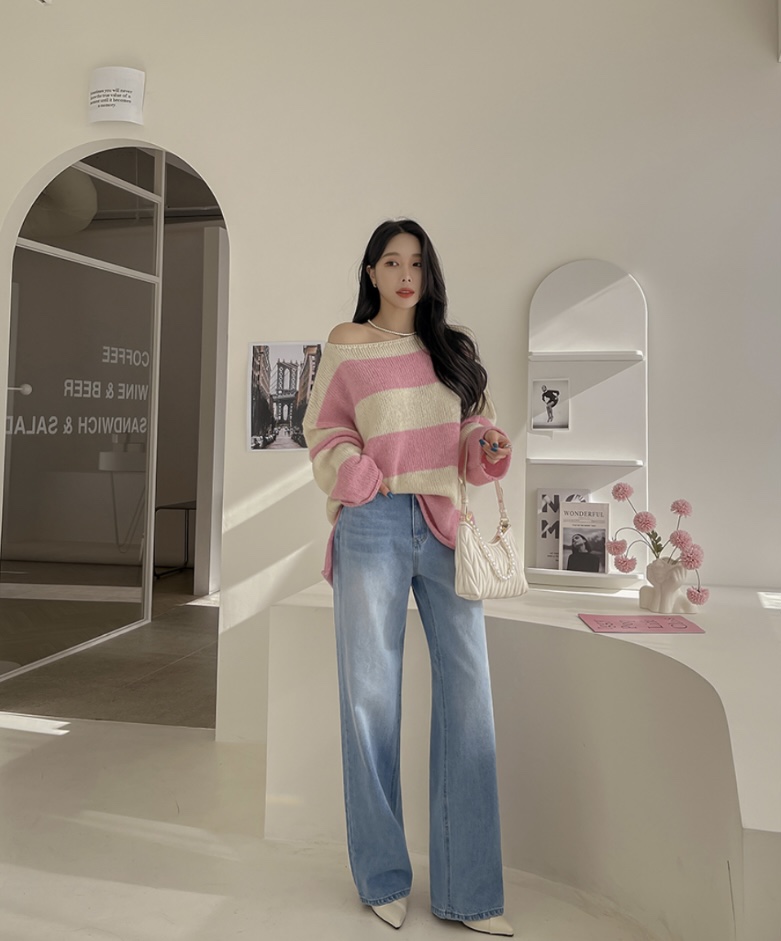 LEA/ASHER-J韓國直郵東大門代購女裝新款時尚真品推薦牛仔褲이향牛仔褲