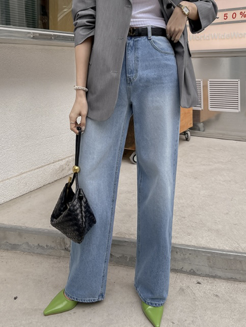 LEA/ASHER-J韓國直郵東大門代購女裝新款時尚真品推薦牛仔褲이향牛仔褲圖色1