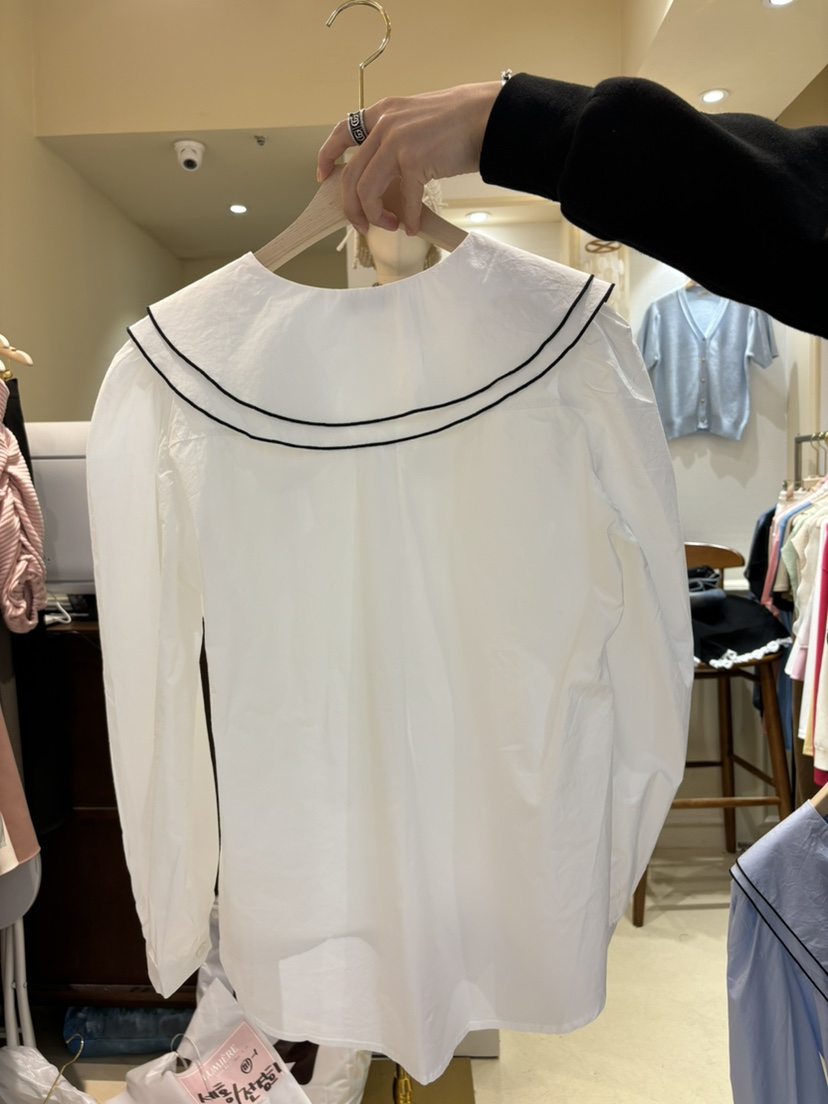 LUMIERE直郵韓國代購女裝新款職業休閑推薦熱賣時尚襯衫蕾絲衫LUMIERE襯衫/蕾絲衫