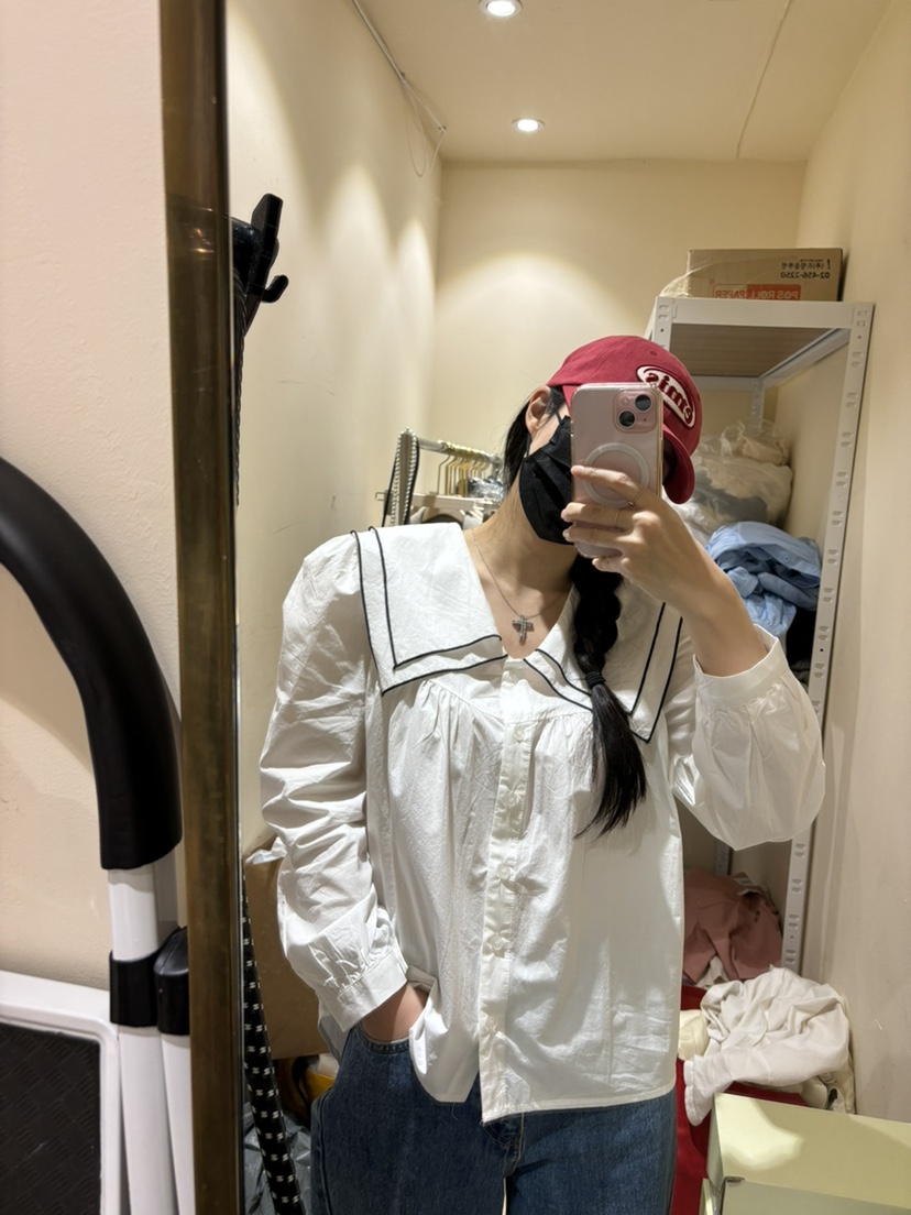 LUMIERE直郵韓國代購女裝新款職業休閑推薦熱賣時尚襯衫蕾絲衫LUMIERE襯衫/蕾絲衫