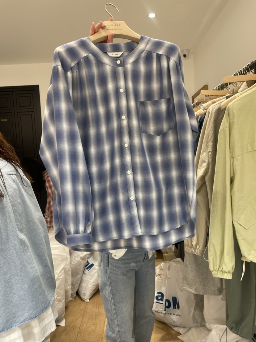 VENIR直郵韓國代購女裝新品休閑時尚人氣24春夏襯衫蕾絲衫VENIR-a襯衫/蕾絲衫圖色2
