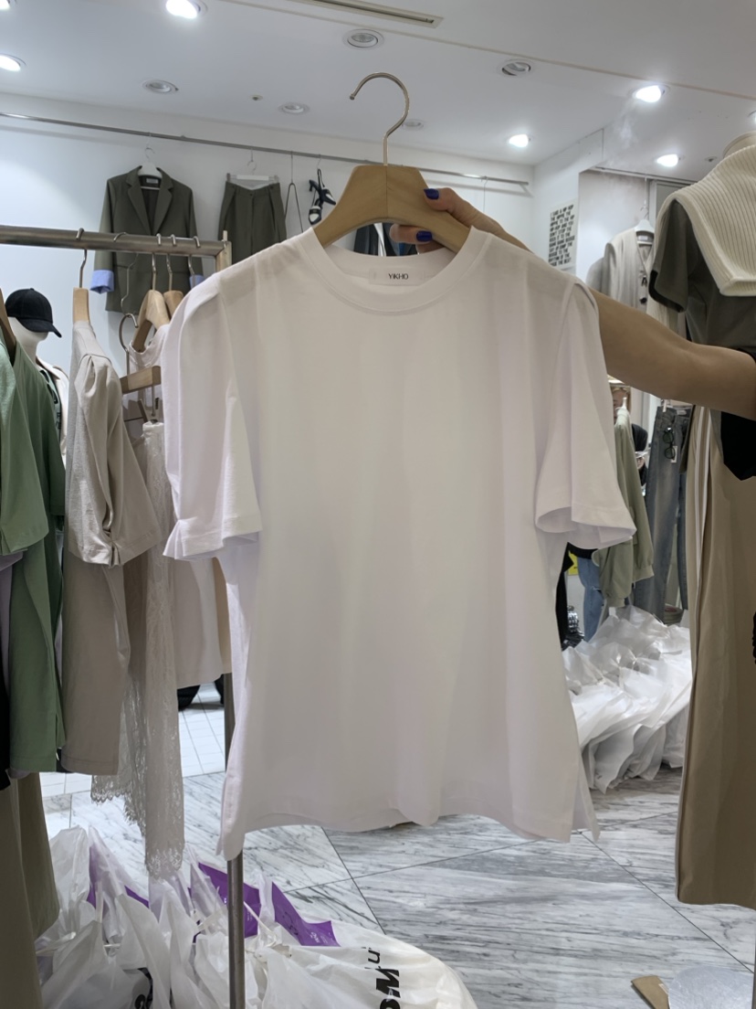 YIKHO STYLE韓國直郵東大門實拍女裝新款真品時尚熱賣推薦T恤YIKHO STYLET恤圖色2
