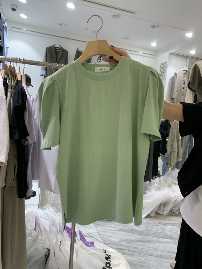 YIKHO STYLE韓國直郵東大門實拍女裝新款真品時尚熱賣推薦T恤YIKHO STYLET恤圖色3