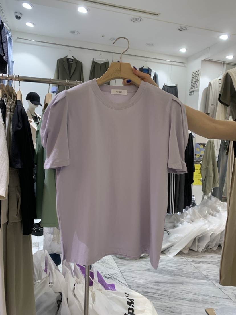 YIKHO STYLE韓國直郵東大門實拍女裝新款真品時尚熱賣推薦T恤YIKHO STYLET恤圖色4