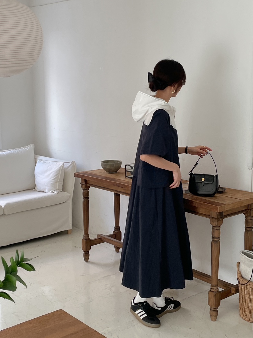 UTH韓國直郵東大門實拍女裝新款24春夏時尚職業連衣裙打折J&C/J.BLANC連衣裙