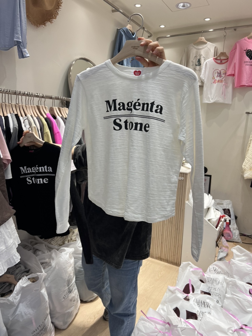 UNDERSTAR_VINTAGE直郵韓國代購女裝新品人氣24春夏長袖T恤UNDERSTAR_VINTAGE長袖T恤