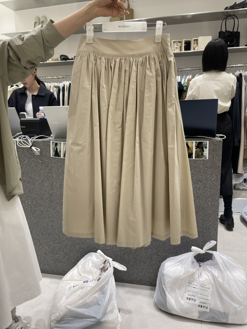 WOOD SAGE韓國直郵東大門實拍女裝新品推薦人氣真品休閑長裙WOOD SAGE長裙圖色2