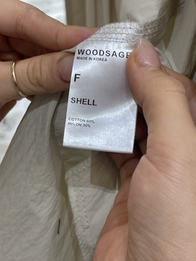 WOOD SAGE直郵韓國代購女裝新款人氣推薦24春夏長款風衣WOOD SAGE長款風衣