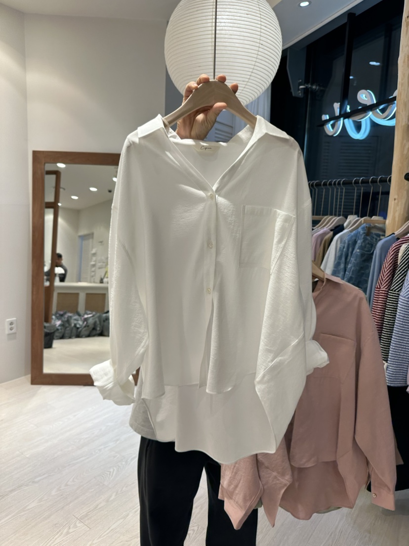 Copiner韓國直郵東大門代購女裝新品熱賣人氣休閑襯衫蕾絲衫COPINER襯衫/蕾絲衫