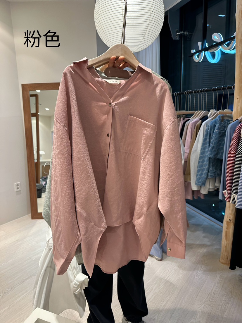 Copiner韓國直郵東大門代購女裝新品熱賣人氣休閑襯衫蕾絲衫COPINER襯衫/蕾絲衫圖色2