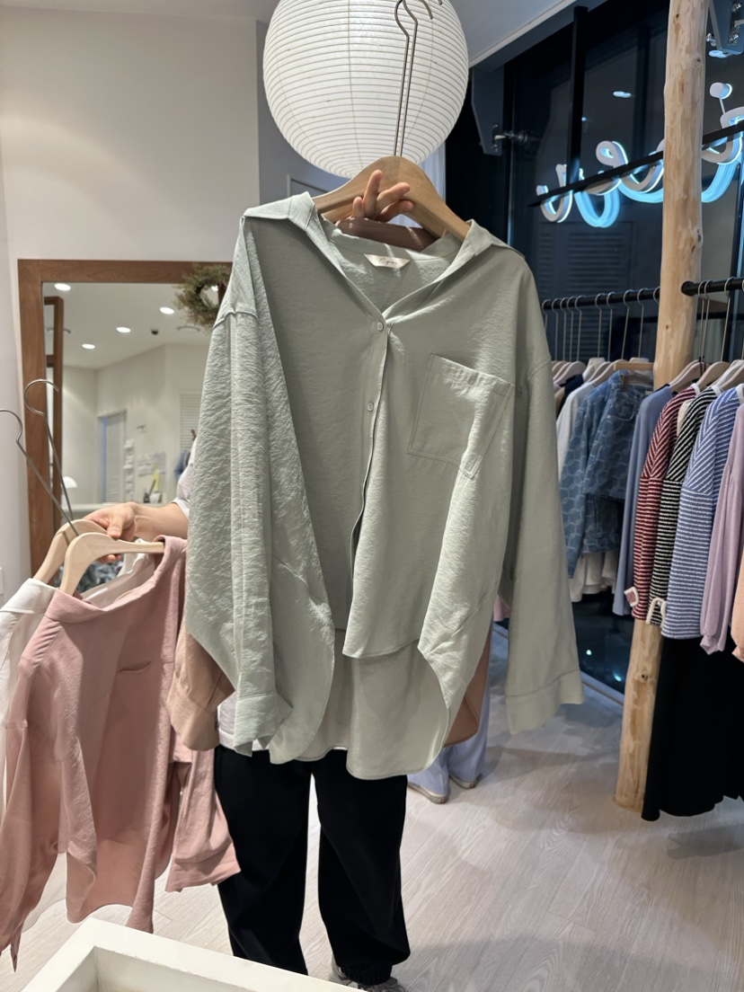 Copiner韓國直郵東大門代購女裝新品熱賣人氣休閑襯衫蕾絲衫COPINER襯衫/蕾絲衫圖色3