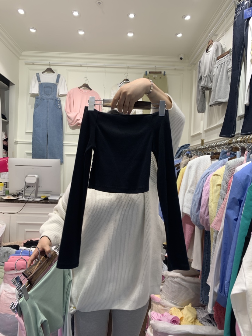 J.RITZY韓國直郵東大門代購女裝新款休閑24春夏人氣長袖T恤J.RITZY長袖T恤