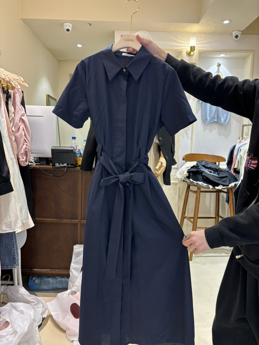 LUMIERE直郵韓國代購女裝新款推薦人氣休閑24春夏連衣裙長款LUMIERE連衣裙圖色2