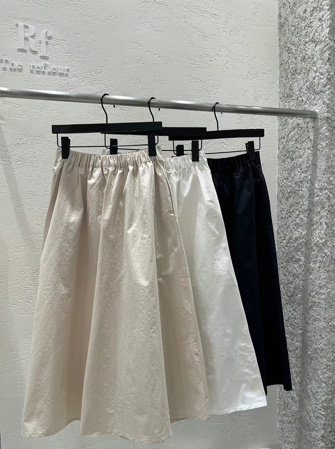 REFLEUR直郵韓國代購女裝新款24春夏真品半身裙中短裙喇叭EVERY MOMENT半身裙/中短裙