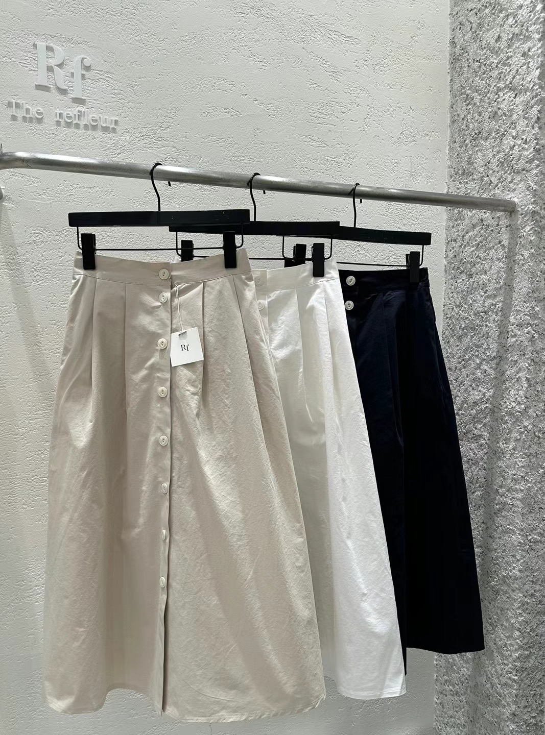 REFLEUR直郵韓國代購女裝新款24春夏真品半身裙中短裙喇叭EVERY MOMENT半身裙/中短裙