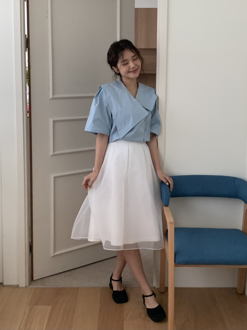 SLAT韓國直郵女裝新款職業休閑人氣推薦時尚24春夏半身裙中短裙SLAT半身裙/中短裙