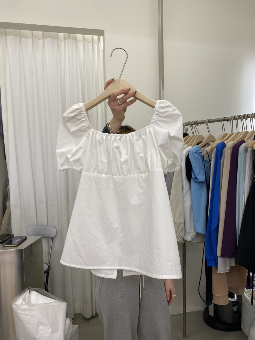 UNDERROW韓國直郵女裝新品休閑職業時尚推薦24春夏襯衫蕾絲衫RECOVER/MOMENT襯衫/蕾絲衫