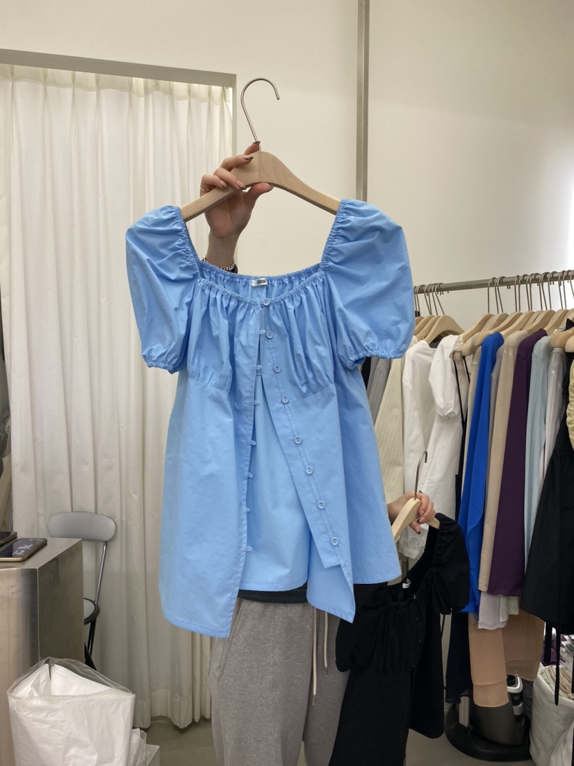 UNDERROW韓國直郵女裝新品休閑職業時尚推薦24春夏襯衫蕾絲衫RECOVER/MOMENT襯衫/蕾絲衫圖色3