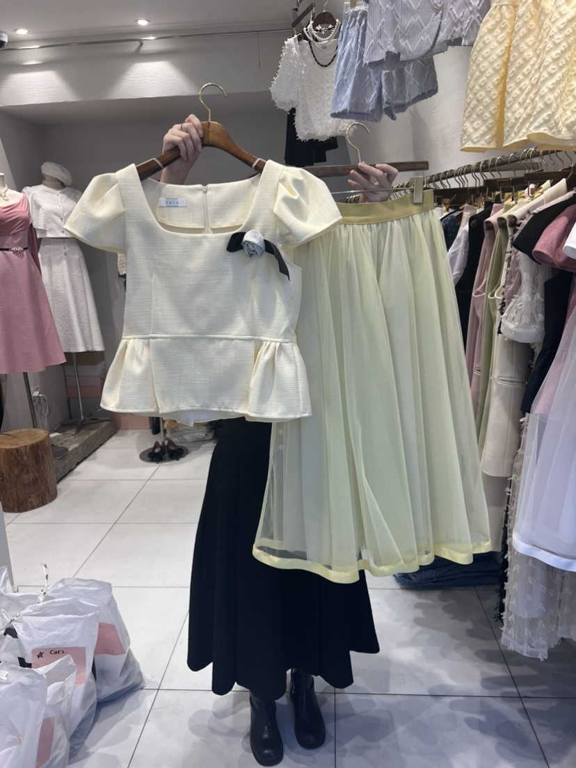 Cat.s韓國直郵東大門實拍女裝新品職業熱賣真品24春夏套裝Cat.s____套裝圖色2