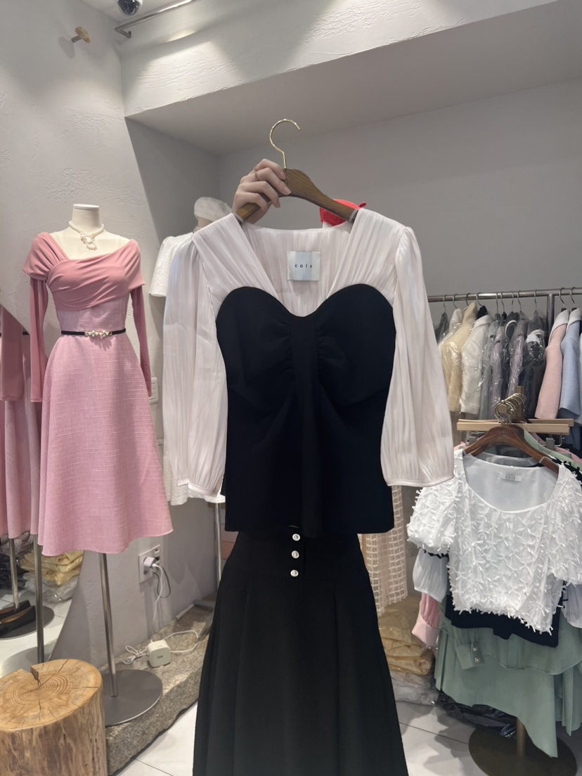 Cat.s韓國直郵女裝新品職業人氣推薦熱賣休閑時尚襯衫蕾絲衫Cat.s____襯衫/蕾絲衫