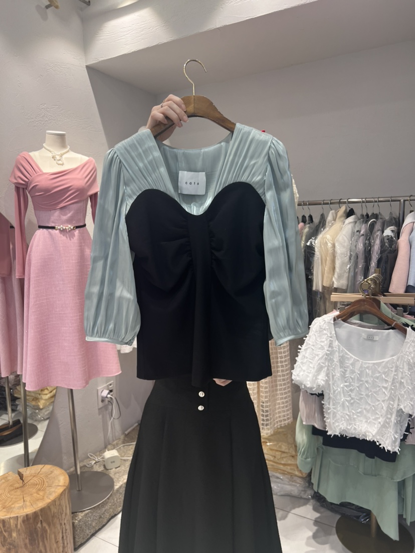 Cat.s韓國直郵女裝新品職業人氣推薦熱賣休閑時尚襯衫蕾絲衫Cat.s____襯衫/蕾絲衫圖色3